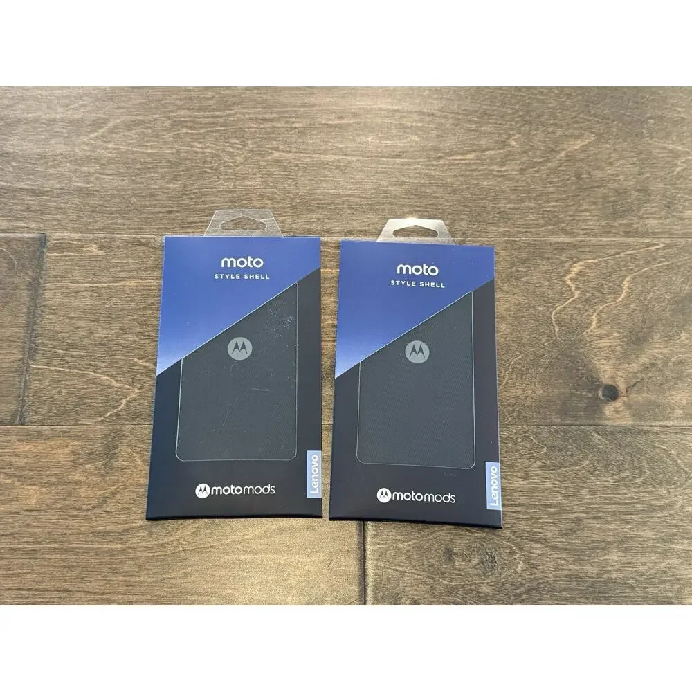 Lot Of 2 Genuine Motorola Moto Mods Style Shell for Moto Z Phones Black NEW